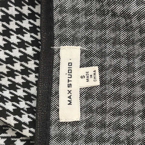 Max Studio Houndstooth Sheath Dress Knee Length Black White S Small - Picture 11 of 13